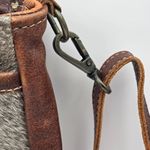 Myra Bag Temptation Cowhair Brown Leather Crossbody Bag Purse Rustic Western Photo 1