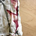 Tommy Bahama Silk Midi Skirt Tropical Print Front Slit Tie Waist Green Red 8 Photo 1