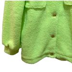 White Birch  Neon Green Sherpa Jacket Size Small Photo 1