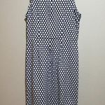 J. McLaughlin Size M Catalina Cloth Mia Sleeveless Sheath Dress Navy Polka Dot Photo 8
