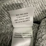 Rails Womens Callahan Sweatshirt Large Grey Black Heart Print Cozy Knit Luxury Photo 4