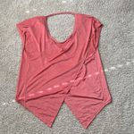Lululemon tie back crop t shirt melon size 6 Orange Photo 1