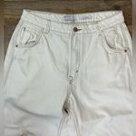 Bershka  Women's Cream Straight Leg Jeans Photo 3