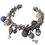 Charm Braided Open Bangle Boho Bohemian Funky Festival Preppy Hippie Bracelet Photo 1