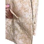 Red Valentino  Metallic Textured Boucle Peplum Jacket Shimmer Pink Tan IT 44 US 6 Photo 5