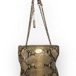 DKNY ᪥ Crossbody Leather Convertible Bag ᪥ Double Chain ᪥ Metallic Python Print Photo 0