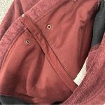 Columbia Jacket Women’s L Maroon Black Fleece Interchange Full Zip Photo 5