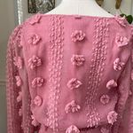 Flying Tomato A.Calin Pink Long Sleeve Pom Pom Mini Dress L Photo 8