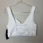 BNWT! MONO B White Women's Strappy Back Bow Detail Sports Bra Size L Size L Photo 3