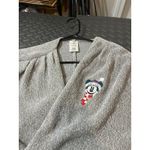 Disney 2021  Parks Holiday Minnie Mouse Sweater Cardigan Chenille Gray Womens L Photo 3