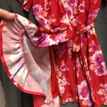 Pink Lily , medium wrap, dress, pink coral red lavender purple orange floral Photo 6