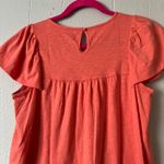 st. john's bay Crochet Flutter Sleeve Womens Top Petite S Indie Boho Chic Beachy Photo 6