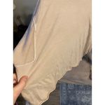 Free People  Intercept Pullover Oversized Tan Crop Top Large Lounge Cozy Gym Soft Photo 5