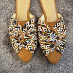 Market & Spruce  knot tie geometric pointed slip on flats Photo 5