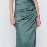 🆕 SIMKHAI Hansel Halter Neckline Maxi Dress Park Slope Green Sz 4 Photo 0
