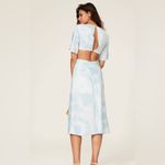 Third Form Tee T- Shirt Dress Midi Blue & White Tie Dye Print size 8 R Revolve Photo 2