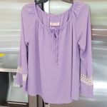 Lucy Love 💕💕 Long Sleeve Blouse - Lavender Purple Photo 0