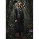 Schillaci leather retro modern glam Y2k Whimsygoth Italian leather vest size M Black Size M Photo 9