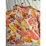 C&C California Womens Floral Button Down Short Sleeve Shirt Large NEW Photo 4