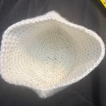 White Knit Beanie O/S Winter Casual Cherry Girl Classic Preppy Academia Ballet Photo 4