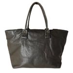 Chloé CHLOE Eclipse Oversized Metallic Grey Tote Shoulder Bag Top Closure Ext Pockets Photo 1