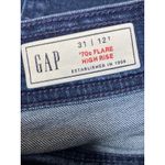 Gap 70s Flare Women's Blue Dark Wash High Rise Bootcut Denim Jeans Size 31 Photo 3