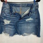 American Eagle  Skirt - high rise fest mini- jean skirt- Size 6 Photo 7