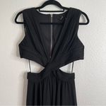 Lulus Vivid Imagination Black Cutout Maxi Dress Size Large Photo 4