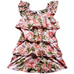 Dress Barn  Y2K Dainty Floral Pink Ruffle Top Small‎ Fairycore Feminine Balletcore Photo 0