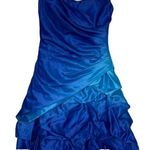 Onyx Nite Vintage  Strapless Ombre Dress Blue Photo 0