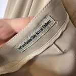 Peace of Cloth Light Khaki Tan High Rise Straight USA Flowy Dress Pants 12 Photo 5