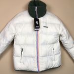 NWT FOURLAPS Women’s Green White Reversible Polar Quilted Sherpa Jacket Photo 10
