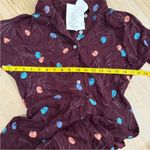 Christy Dawn  burgundy floral rare midi dress NEW Photo 5