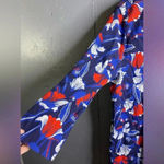 J.Crew Factory Blue Floral Tissue Tunic Swim Cover Up Dress size XL Photo 2