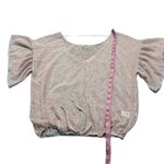 Love + Joy  sheer floral blouse Photo 1