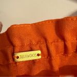 JUAN DE DIOS‎ Mexico Lindo Linen Mini Dress Embroidered SIZE XS Terracotta Orange Photo 5