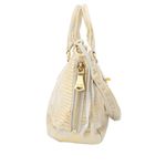 Aimee Kestenberg NWT  Biker Babe Convertible Satchel Shoulder Bag Gold Brushed Photo 1