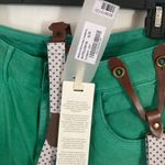 Manila Grace Denim women’s size 28 distressed stretch polka dot suspenders jeans Green Photo 4