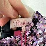 Parker  NWT Lotus Purple Billy Long Sleeve Mini Sequin Party Cocktail Dress Photo 5