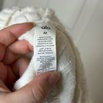 Alo Yoga  Ivory Cable Knit Winter Bliss Oversized Hoodie Photo 11