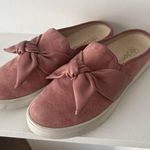 Pink Knotted Bow Mules with White Sole Size 9 Photo 2