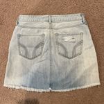 Hollister  Trendy High Rise Y2k Distressed Denim Mini Skirt Photo 6