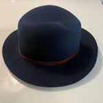 Rag and Bone  Floppy Brim Fedora Hat ~ Navy Blue 100%Wool Size Medium Photo 2