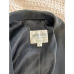 Armani Collezioni  Vintage Black Long Double Breasted Blazer Size 10 Photo 5
