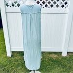 Soft Surroundings  Women's Blue Sleeveless Dress Casual Linen Blend Summer Photo 12