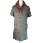 Etro Collared Shirt Dress in Green Pink 38 New Womens Tweed Boucle Mini Size undefined Photo 4