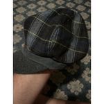 Nine West  Plaid‎ Newsboy Cap Hat Gray Blue Fashion Accessory Cute Photo 2
