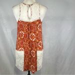 Taylor & Sage  rusty orange boho and lace mini dress size XS Photo 1