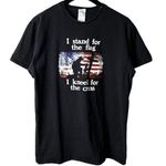 Delta Kneel for the Cross T Shirt Vintage Y2K Black Medium M Graphic Tee Photo 0