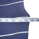 Alice + Olivia  Bolton Sleeveless Navy Stripe Fit And Flare Dress MEDIUM Photo 5